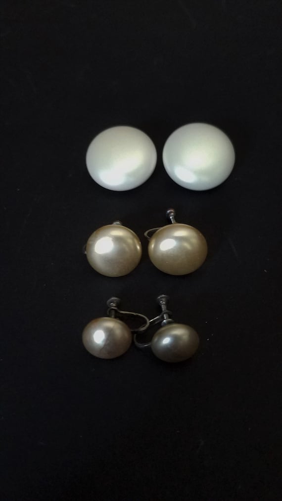 Set of 3 1950s Earrings