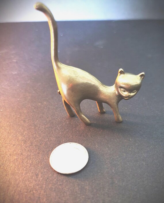 Brass Mid Century Cat