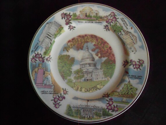 1950s US Capitol Sovenir Plate