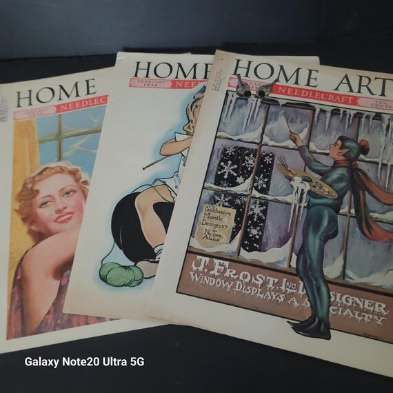 Vintage Home Arts Needlecraft Magazines 1938