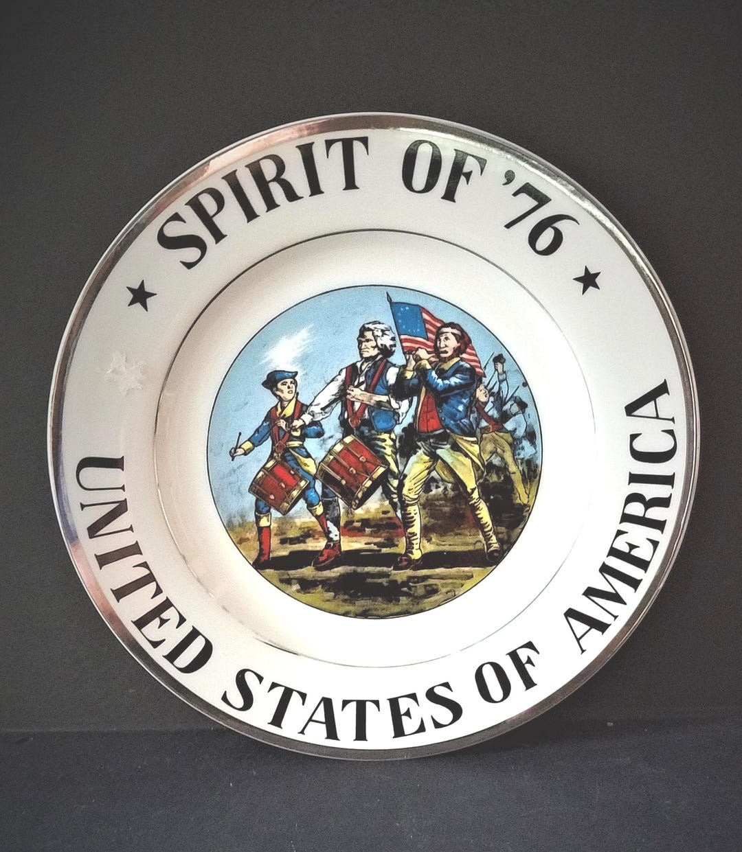 Spirit of 76 Bicentennial Plate - Etsy