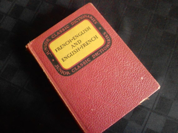 1938 Junior Classic French Dictionary