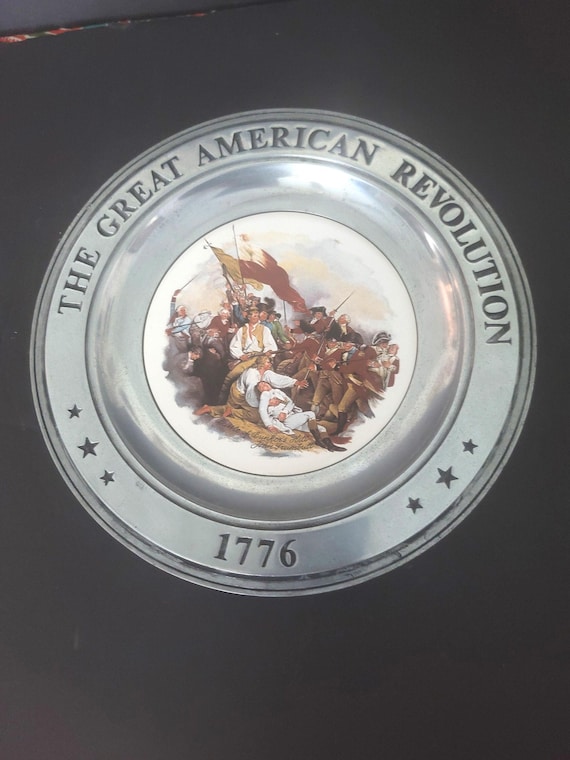 Pewter American Revolution Plate 1973