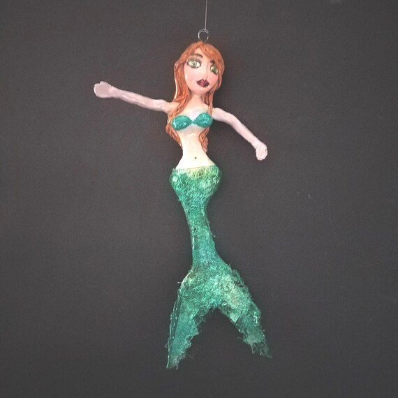 Green with Envy Mermaid Sculpture