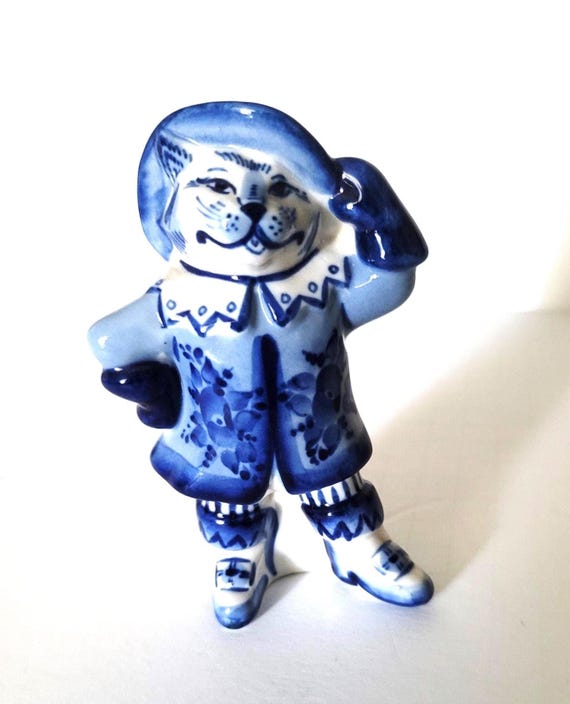Blue Puss N Boots Pre War Japan
