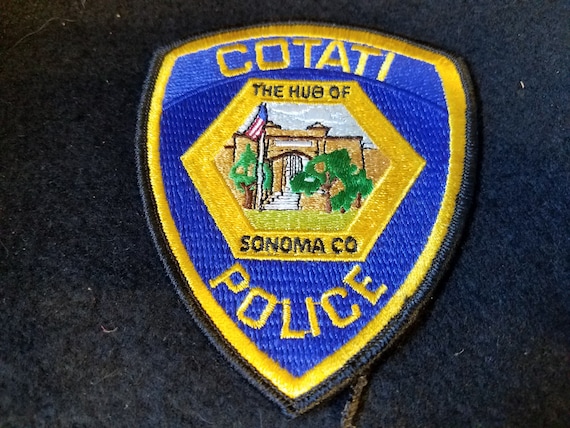 1980s Cotati CA Police Patch