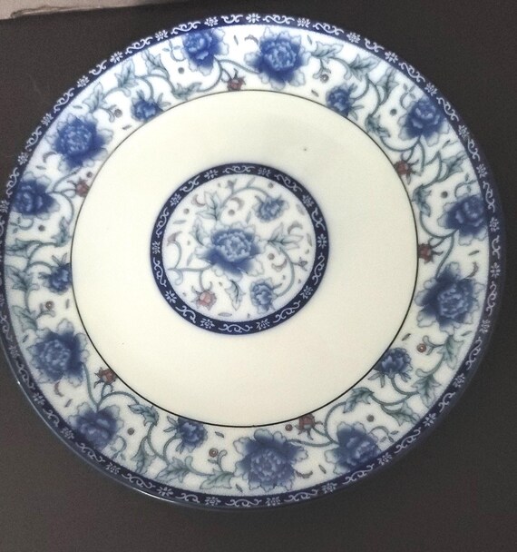 Flow Blue Antique Ironstone Plate
