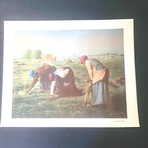 Print The Gleaners Jean Francois Millet