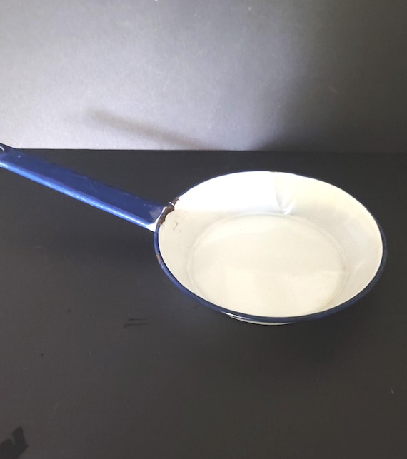 Small Enamelware Skillet British Navy Blue