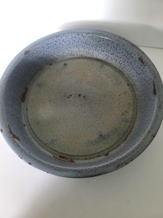 Antique Enamelware Large Bowl