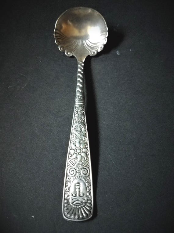 Ladle 1847 Roger Bros "Assyrian Head" Silverplate