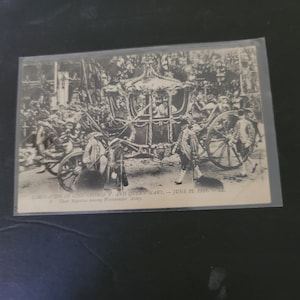 Postkarte von King George V & Mary in Carraige 1911