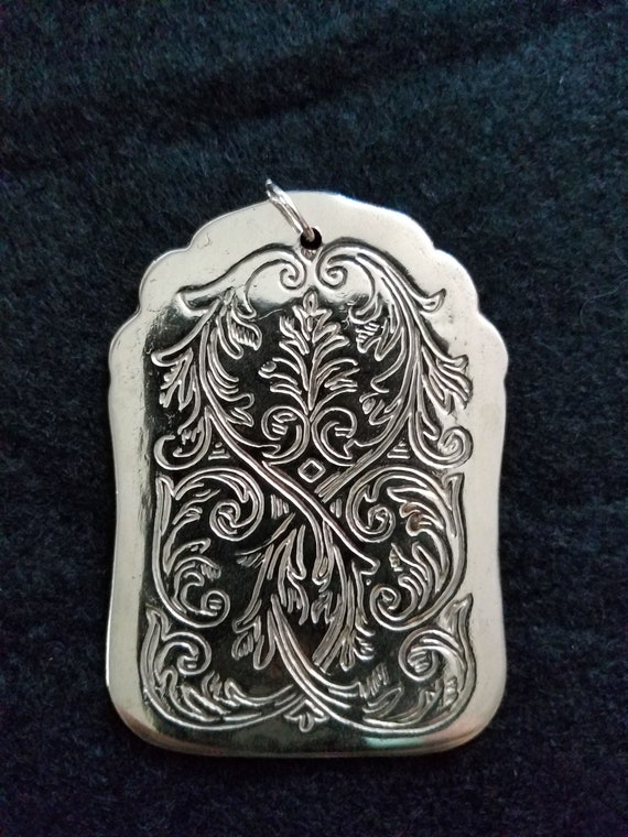 Recycled Silverplate Tong Pendant