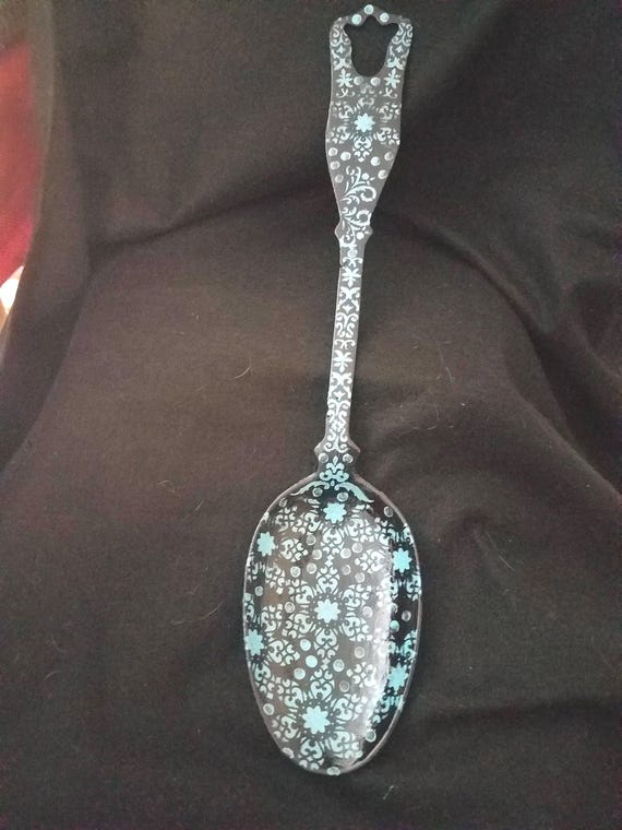 Recycled Vintage Cast Iron Spoon OOAK