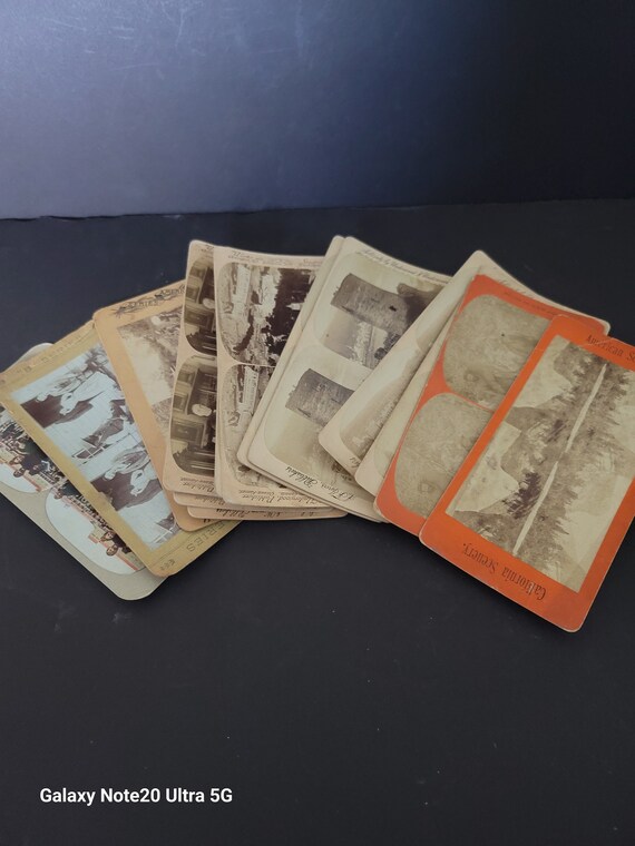 Cool Set of 14 Stereograph Cards late 1800s-1920 3