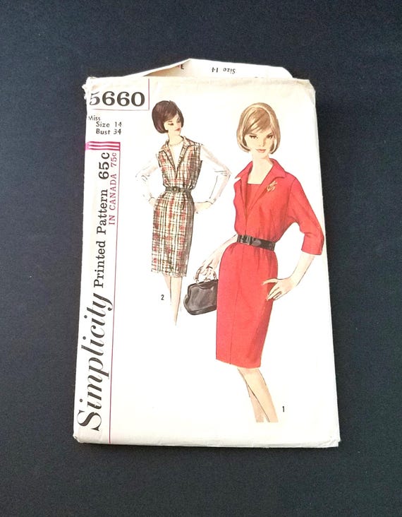 1964 Simplicity Dress Pattern 5660