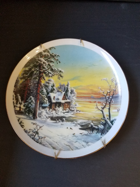 Vintage Alaska Cabin Wall Plate