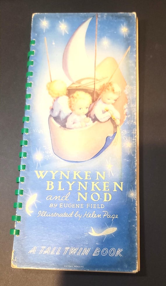 First Edition Twin Books Wynken, Blynken and Nod and Gingham Dog Calico Cat
