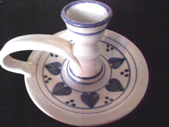 60s vintage Pottery Candle Holder