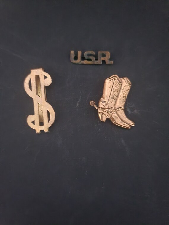 Vintage Pins and Money Clip