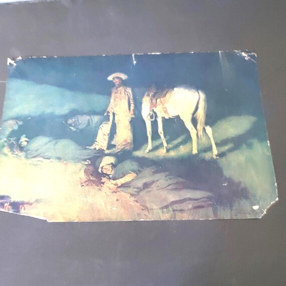 Print In from the Night Herd by Remington