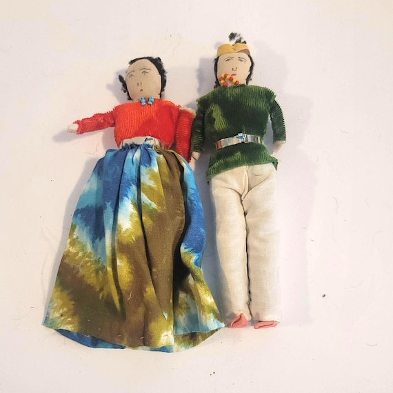 Navajo Handmade Dolls Vintage circa 1945