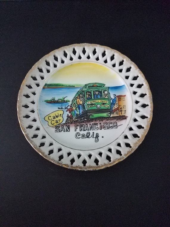 1950s Souvenir San Francisco Plate