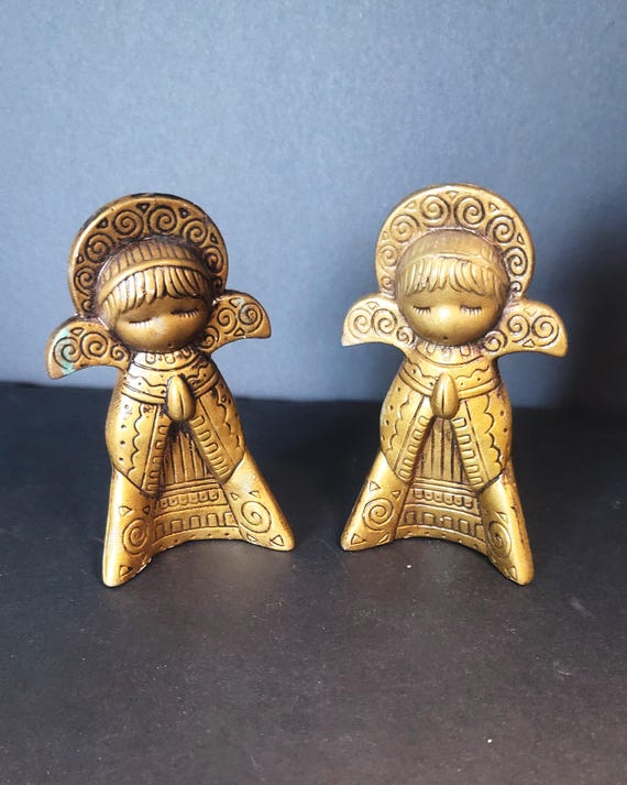 Mid Century Gold Angels