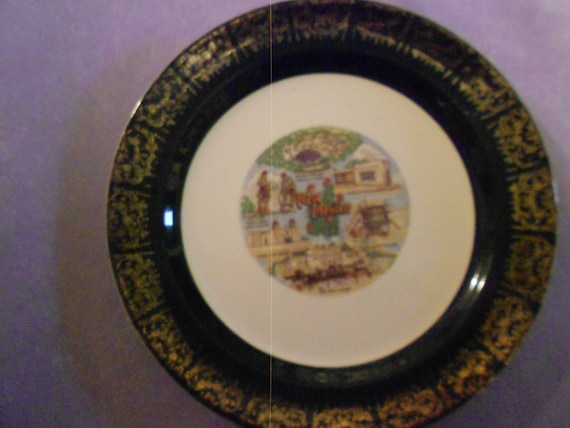 New Mexico Souvenir Plate Mid Century