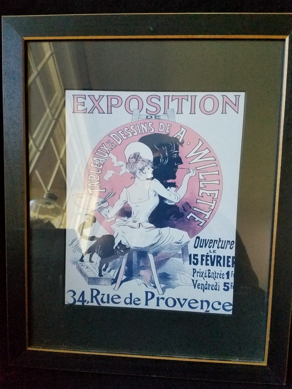 Reproduction Print in Frame/French