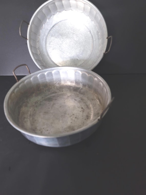 Antique Deep Aluminum Cake Pans
