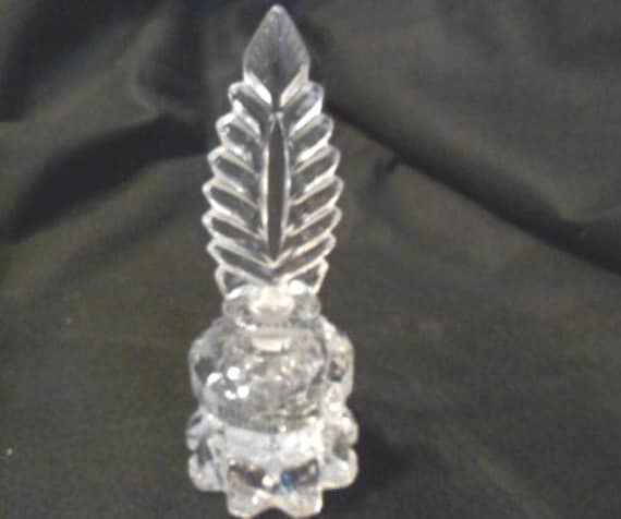 Chrystal Glass Perfume Bottle 1940s
