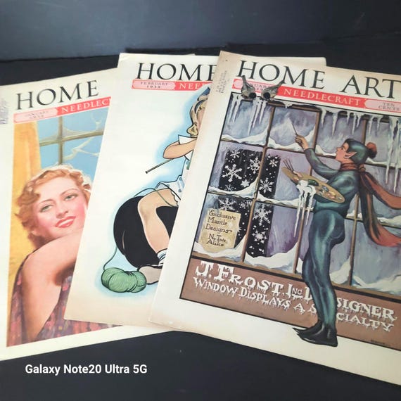 Vintage Home Arts Needlecraft Magazines 1938