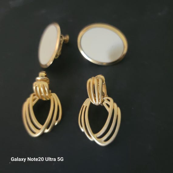 Gold Clip On and Screw On Earrings