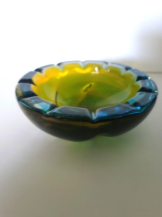 Murano Style Glass Ashtray
