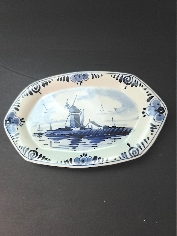 Small Antique Delft Dish