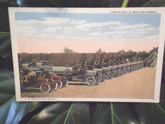 US Army/ Contonment/ Postcard/1918