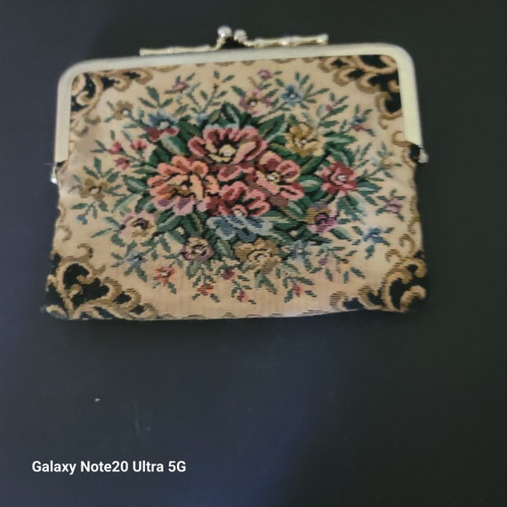 1950s Tapestry Makeup Bag