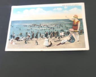 1930er Jahre Florida Postkarte