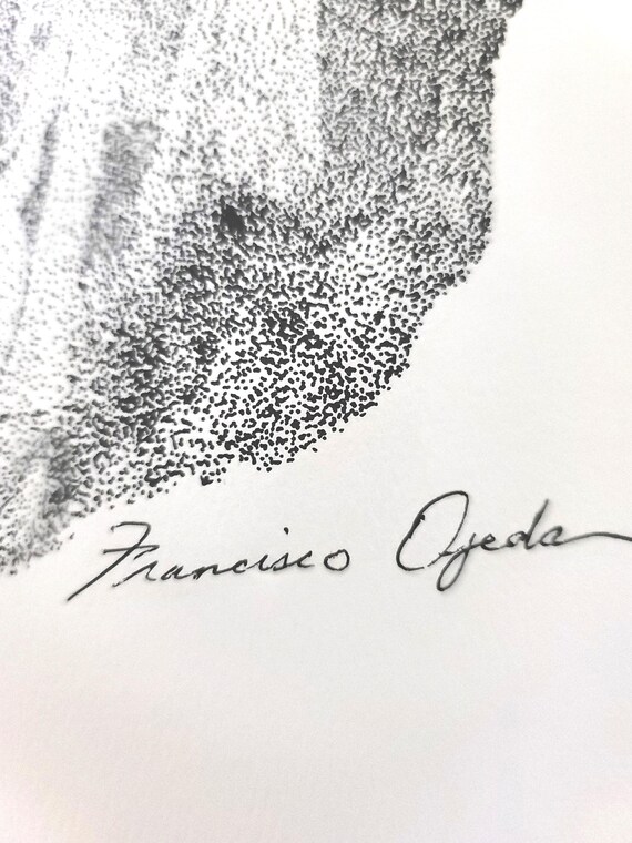 1930s Signed Lithograph by Francisco Ojeda - Etsy