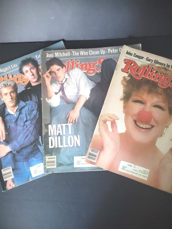 Set of 3 1982 Rolling Stone Magazines