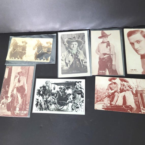 Early 1900's Tom Mix Postcards Set of 7