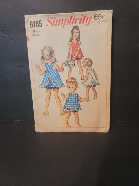 1969 Simplicity Toddler Dress Pattern