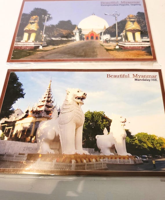 Set of 4 Bagan Myanmar Postcards #3