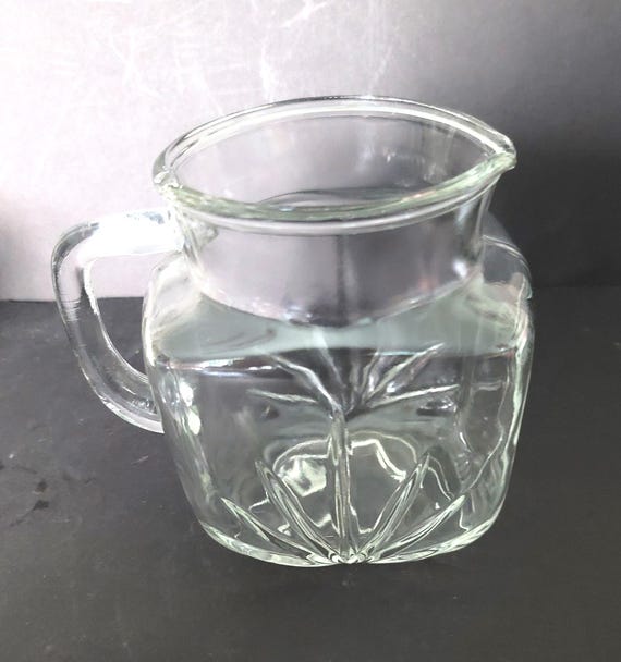 Federal Glass Small Pitcher with Star Design