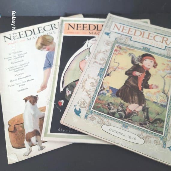 1928/29 Needlecraft Magazines Set of 3