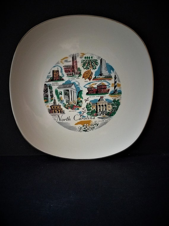 North Carolina Unusual Souvenir Plate