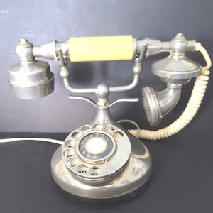 Telephone 1970s Petite French Replica Rotary Phone