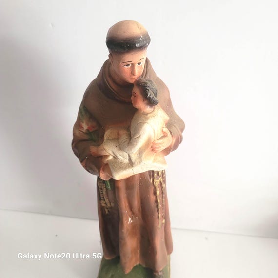 St Anthony Large Chalkware Statue
