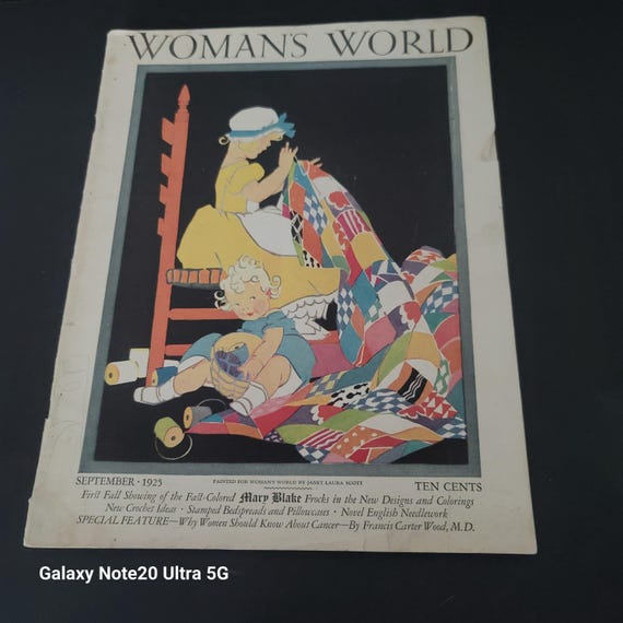 Womans World Magazine Sept 1925